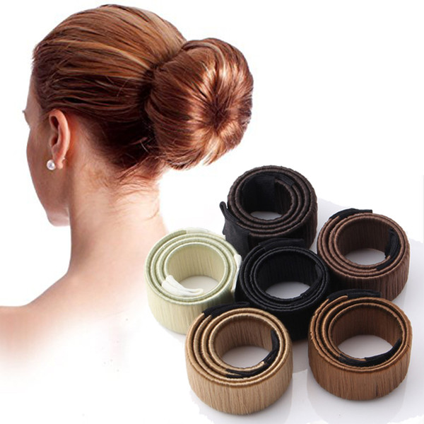 Synthetic Wig Donut Headband Women Hair Accessories Girl Magic Hair Bun Maker Bud Hair Band French Dish Twist DIY Hairstyle Tool