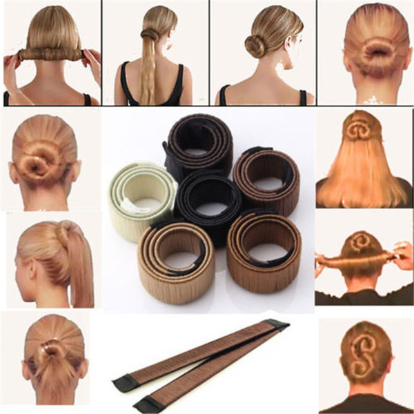 Hair Ties Girl Hair DIY Styling Donut Former Foam Hair Bows French Twist Magic Tools Bun Maker