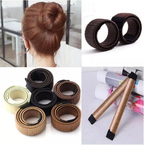 Hair Magic Tools Bun Maker Hair Ties Girl DIY Styling Donut Former Foam Hair Bows French Twist Magic Tools Bun Maker A08