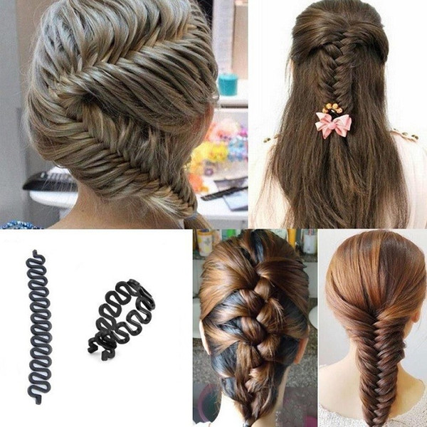 1X Women Girls Hair Braiding Tool Roller Magic Twist Styling Bun Maker Locks Weaves