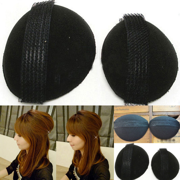 2Pcs Bump It Up Volume Sponge Hair Bun Maker Styling Piece Volumiser Big +Small #R67