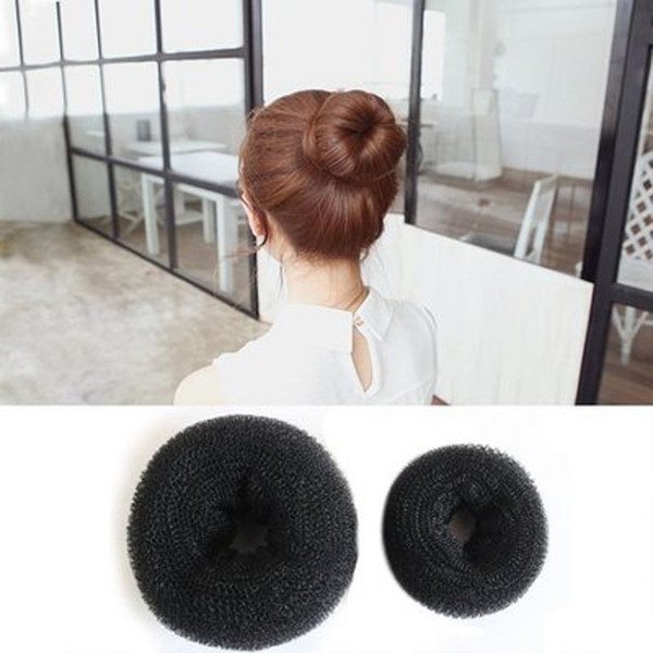 Women Doughnut Hair Circle Maruko Head Hair Disk Bud Head Headwear Female Solid Hairdressing Tool Various Sizes