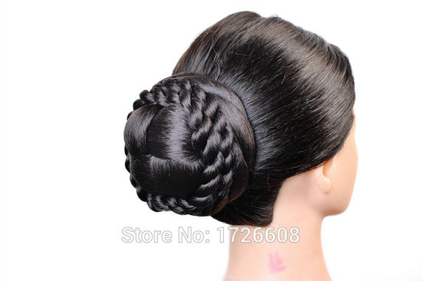 Synthetic Extension Chignon Hair Bun Clip Braid Hairpiece Updos Fake Buns Bridal Hair Pieces Wedding Hair Accessories