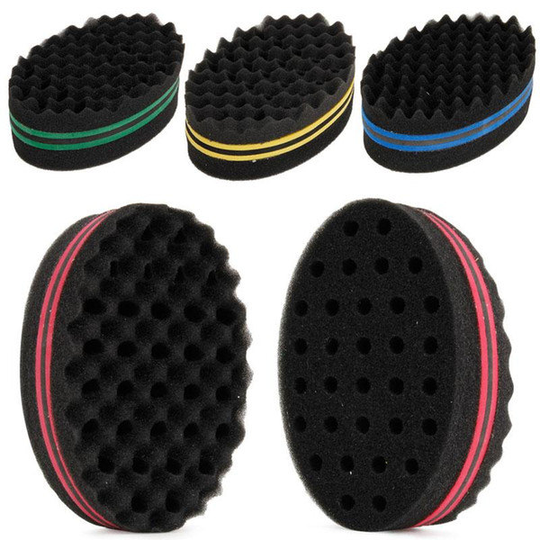 1Pcs Oval Double Sides Afro Wave Magic Hair Twist Braiders Dreads Twisting Locks Dreadlocks Curl Brush Sponge Tools