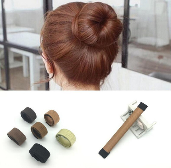 Hair Magic Tools Bun Maker Hair Ties Girl DIY Styling Donut Former Foam Hair Bows French Twist Magic Tools Bun Maker