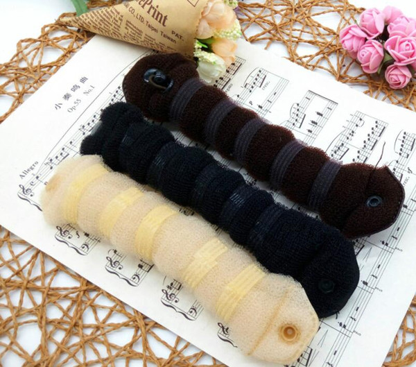 Hair Styling Bun Maker Hair Roller Twist Curler Tool hair clip (1set=2pcs,large&small) free shipping