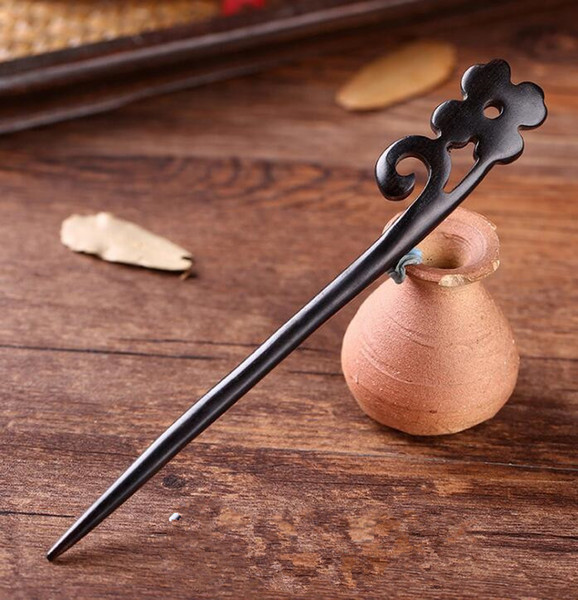 High quality ebony hairpins semi-finished products handmade diy disk hairpins national wind retro Hanfu headdress wholesale