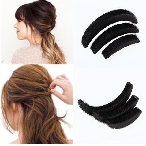 3 Pcs/set Different Sizes Fluffy Crescent Clip Bangs Paste Root Hair Increased Device Good Hair Heighten Tools for Girl