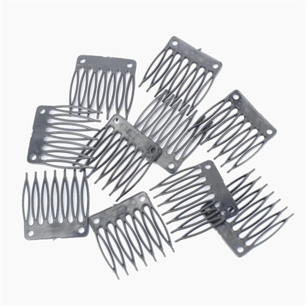 50pcs Plastic Wigs Comb Hair Clips Convenient for Wig Cap Comb Clips For Wig Cap And Wig Making Hair Extensions Tools