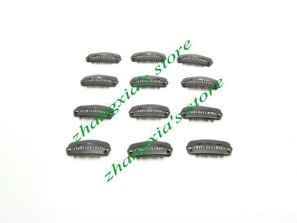 Cheapest 2.4cm 6 Teeth Hair Metal Clips for Hair Extensions,Toupees Clips,Hair Extension Tools,Dark Brown,100pcs,Free Shipping