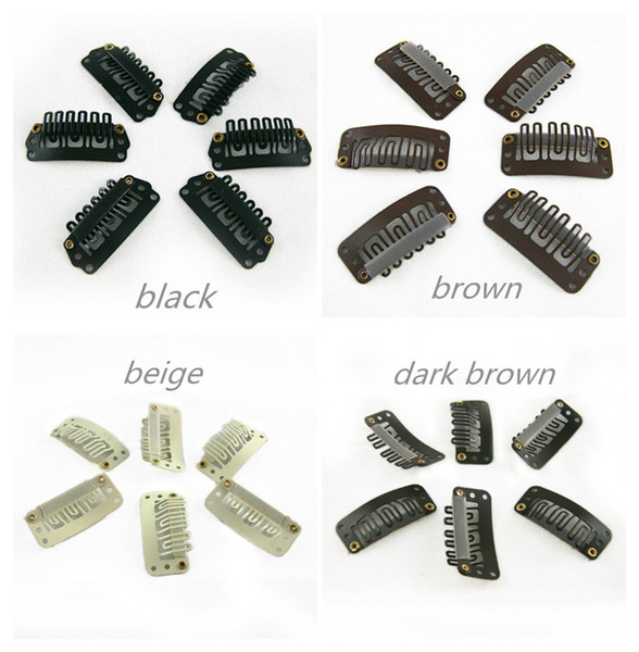 3.2cm Hair Clips U Tip Snap For Hair Extensions Weft Wigs Hair Accessories 32mm 4 colors available,100pcs/lot