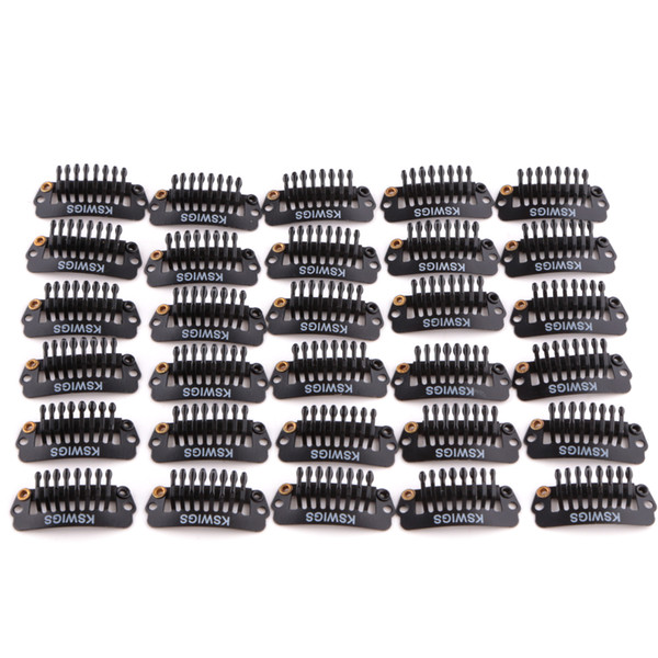 Neitsi High Quality 2.3cm/2.8cm/3.2cm Black# I Shape Metal Snap Clips For DIY Wig Weft Hair Extensions 50pc/lot