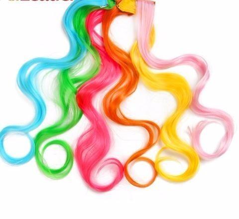 2019 Heat Resistant 1 Clip In Long Body Wave Extensions Fake Hairpieces 20