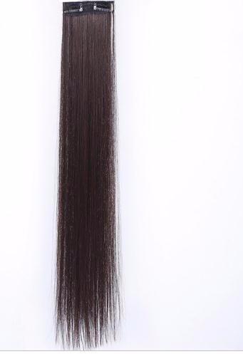 2 Clip In Extensions Synthetic 1 Piece 4 Colors Long Straight On High Temperature Fiber Hair Extensions