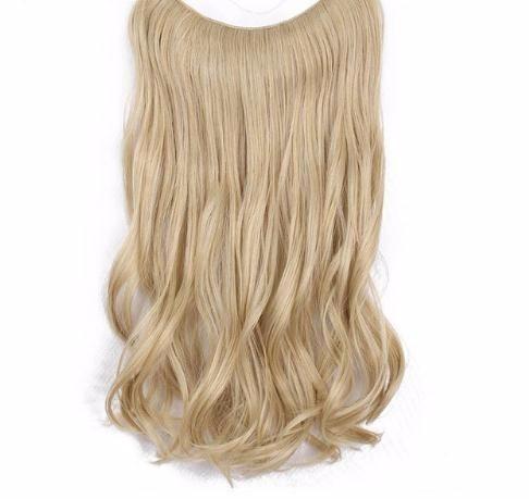 2019 Beauty 20 Inch Secret Invisible Wire Straight Wave Extensions Fish Line Hairpieces Synthetic Natural Heat Resistant