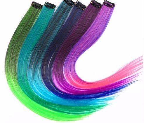 2019 Product Highlight One Piece Clip In Extensions Ombre 20 Colors 50cm Long Straight Synthetic Hairpieces Clip On