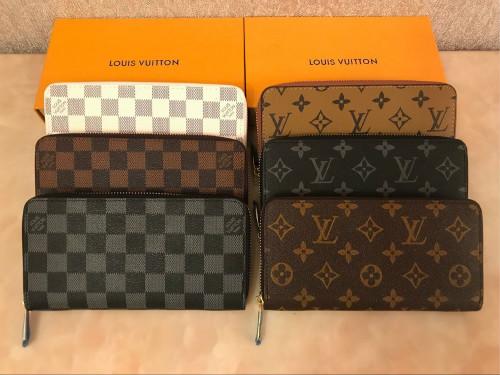 ! Fashion designer clutch Genuine leather wallet with orange box 60015 60017