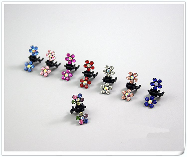 Wholesale Plum blossom Rhinestone Metal Hair pins