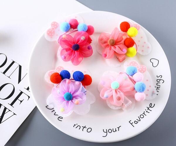 39 Children's new flower hairpin hairpin baby head flower clip side clip hair accessories factory direct sales 