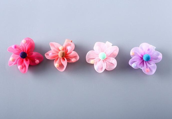 84 Europe and the United States pearl flower hairpin word clip hair accessories side clip