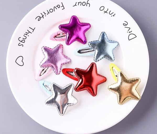 127 Best selling new hairpin 5 piece set children's shiny text hairpin head clip baby headdress wholesale