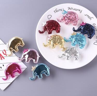 50 Children's sequins baby elephant hairpin elephant hair accessories headdress princess jewelry wholesale gift