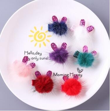 32 Girl sequins full hair clips children cute clip headwear hair accessories 