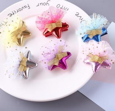 18 Children's five-pointed star baby hairpins Girls hairpin hair ring hair accessories hair accessories wholesale