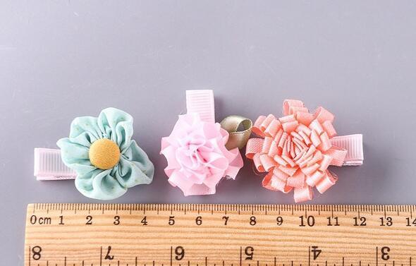 05 Children's flower hair clip 10 piece set princess side chuck flower jewelry hair accessories