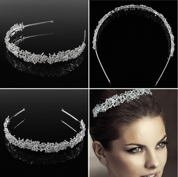 The bride leaves flower hoop crown alloy small fragrant alloy crown