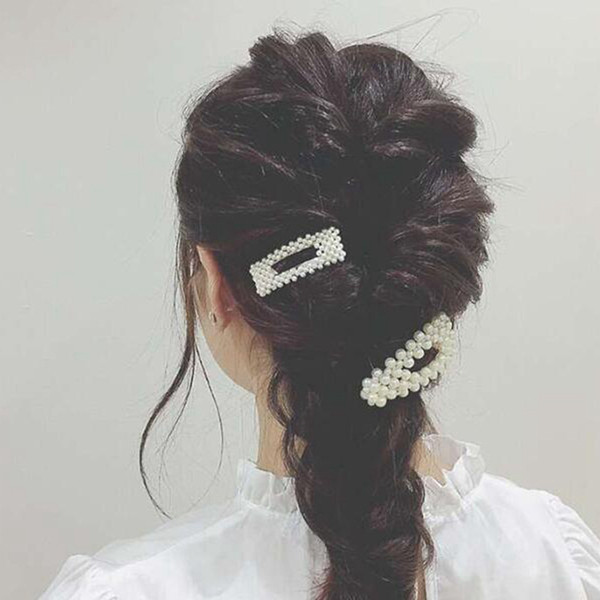 High Quality New Hair Pins Wedding Accessories Pearl Hairpins Flower Crystal Pearl Rhinestone Hair Pins Clips Hair Jewelry