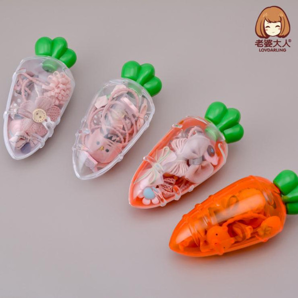 LOVDARING Children's high-elastic canned rubber radish styling set combination hair band hair rope hair accessories