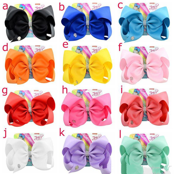 Rainbow Jojo Bows Hairpin for Girls Siwa Style Kids baby bowknot Hair bows Christmas Hair Accessories Jojo Birthday Hair Clip Gift