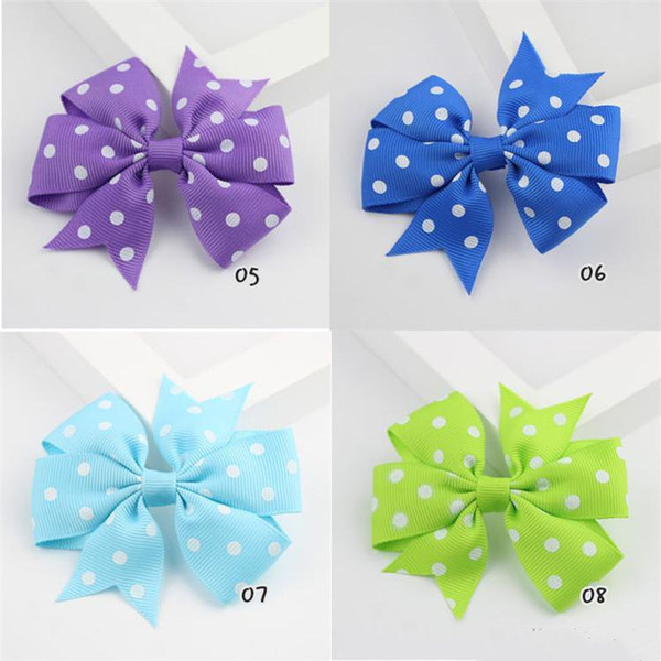 8cm Ribbon Baby Hair Wear 20 Colors Cotton Infant Hair Barrettes Bow Solid Color Newborn Kids Hair Accessories Wholesale & Dropship