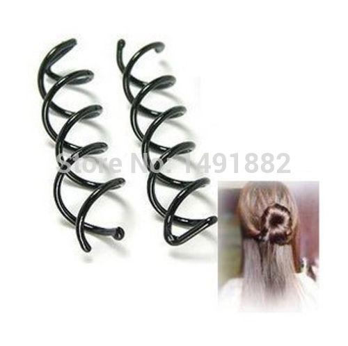 Wholesale-Free Shipping 10pcs New Metal Spiral Spin Screw Pin Hair Clip Twist Barrette 2