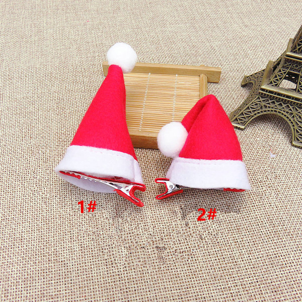 Newest Three-dimensional Mini Christmas Hat Hairpin Headwear for Women Girls Christmas Party Hair Accessories Gifts F1785