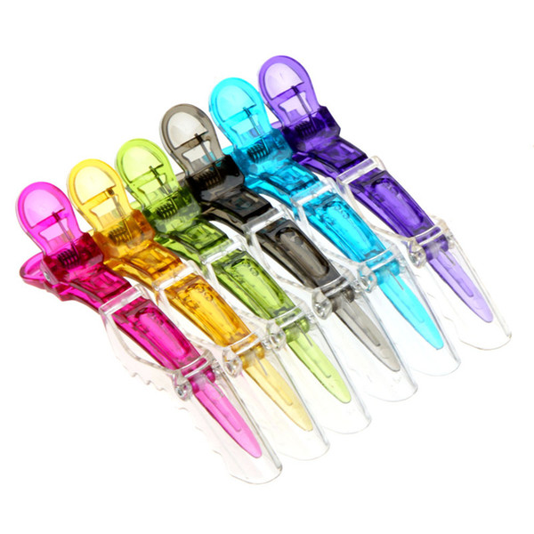 6Pcs Professional Beak Hair Clips Crocodile Alligator Clasps Twisted Claw Salon Styling Top Quality Hair Grip DIY Accessories Hairpins