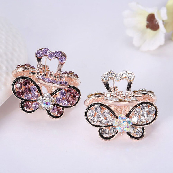 Hot Vintage Women Girls Bling Crystal Hair Clips Pins Headwear Rhinestone Hairpins Barrette Styling Tools Accessories