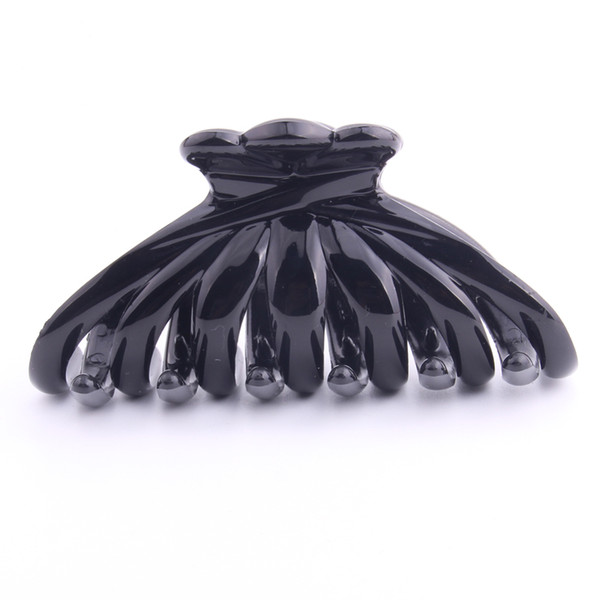 Fashion Hair Claw Clips Wholesale Quality Black Plastic Hairpin Tines Crab For Hair Simple Shower Hair Clips Beauty Beauty Tools