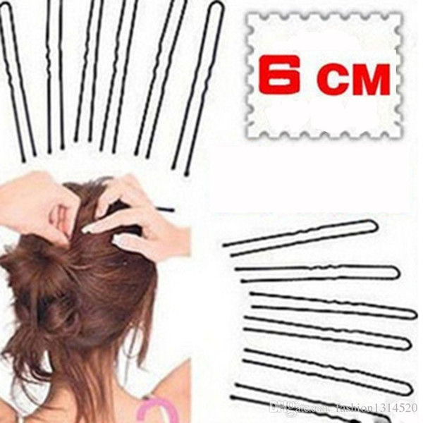 36/60Pcs/set Pro Hair Clips 4cm/6cm Black Pins Curly Wavy Grips Hairstyle Hairpin Hair Hairdressing Styling DIY Tools