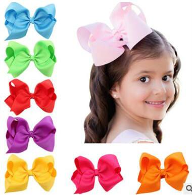 12cm bow hair clip European and American hot sale baby hair accessories 16 colors for you choose