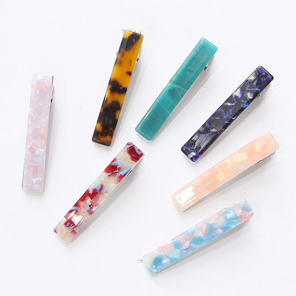 New Hot Resin Acetate Hair Clip Hair Clip Accessories Girls Hair Pins Sweet Daily Headwear Barrette For Women Girls