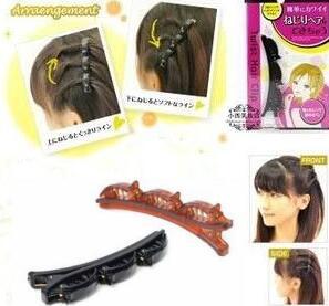 3 Pcs/Lot Brown Black Color PVC Doule Level Bow Twist Hair Clips Christmas Bows With Clip Girl Hairpins Hair Pin Accessories