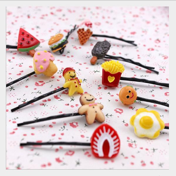 T-40 New factory wholesale cute hair pins little lovely fruit hair pin for free shipping!