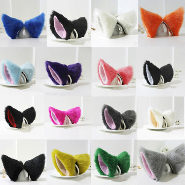 Lovely Women Girl Bell Cat Ears Hair Clips Sweet Cosplay Hairpins Funny Halloween Party Anime Costume Hair Clip