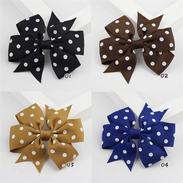 8cm Ribbon Baby Hair Wear 20 Colors Cotton Infant Hair Barrettes Bow Solid Color Newborn Kids Hair Accessories Wholesale & Dropship