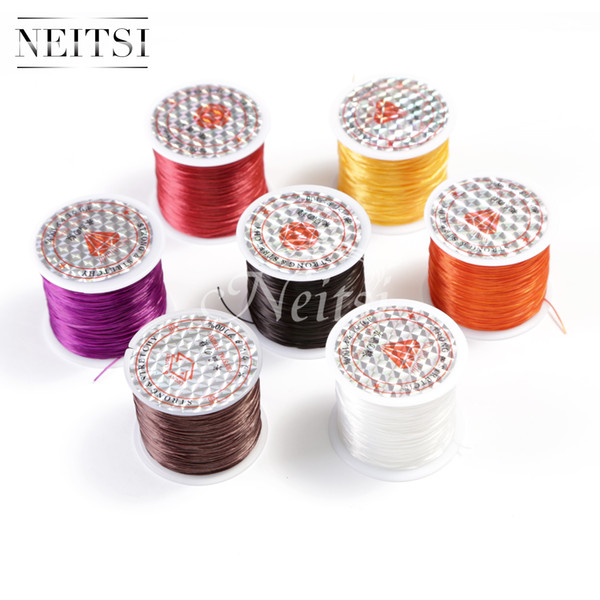 Neitsi 50 Meters 10pcs/lot 4Colors Crystal Elastic Thread Stretchy Cord String Sewing Thread Polyester Tools Thread Hair Accessories