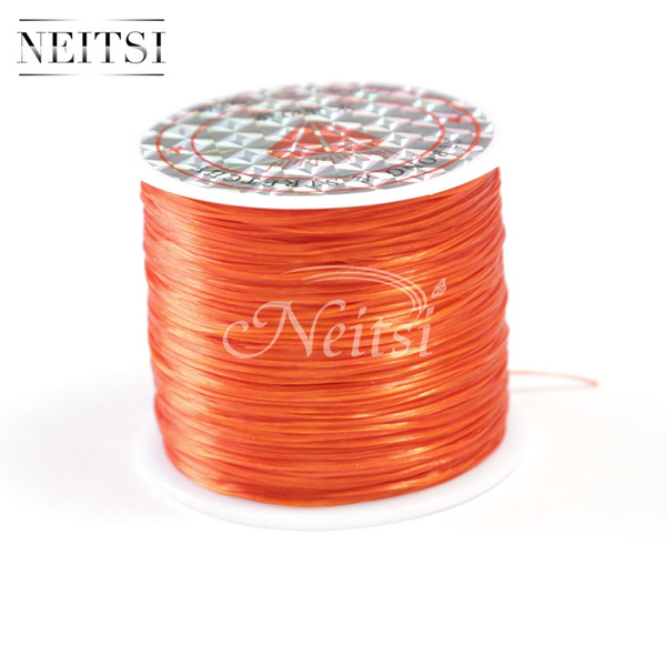 Neitsi Elastic Thread Crystal Stretchy Line Jewelry Beading 5pcs/lot 50 Meters/pc Orange#