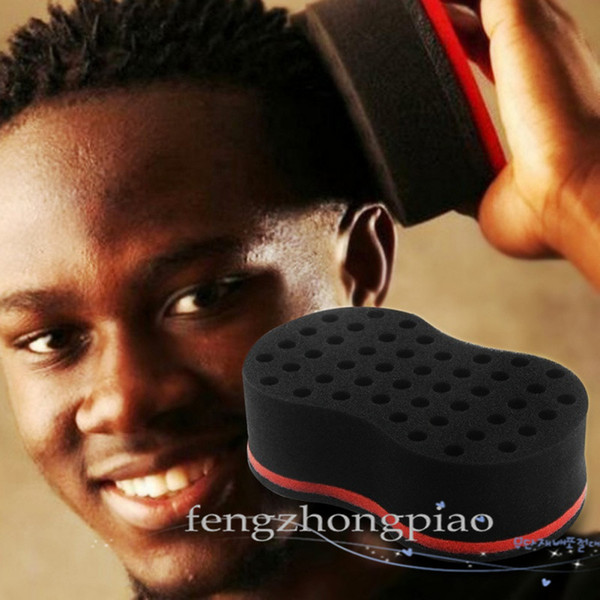 FZP Magic Double Head Sponge 20pcs Men Barber Hair Brush Black Dreads Locking Afro Twist Curl Coil Brush Hair Styling Tools Hair Care