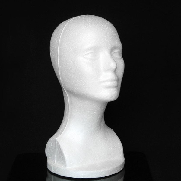 Female Model Head Styrofoam Hat Glasses Hair Wig Display Mannequin Stand Display Head Model Chest Levert Dropship 3MAR30